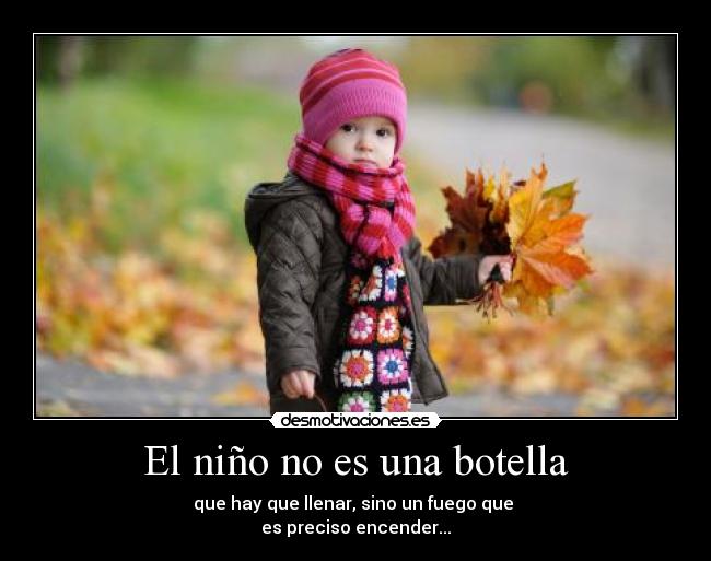 El niño no es una botella - 