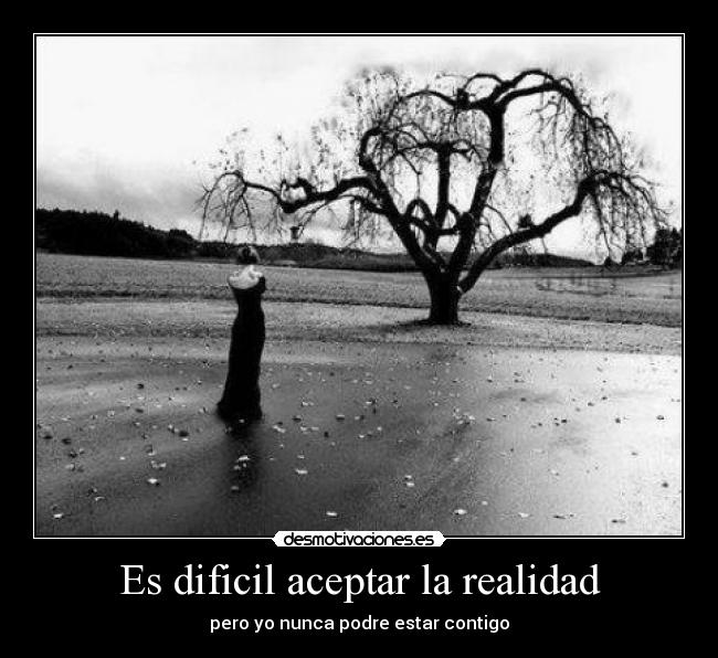 Es dificil aceptar la realidad - 