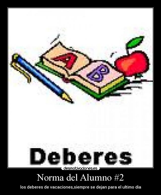 Norma del Alumno #2 -