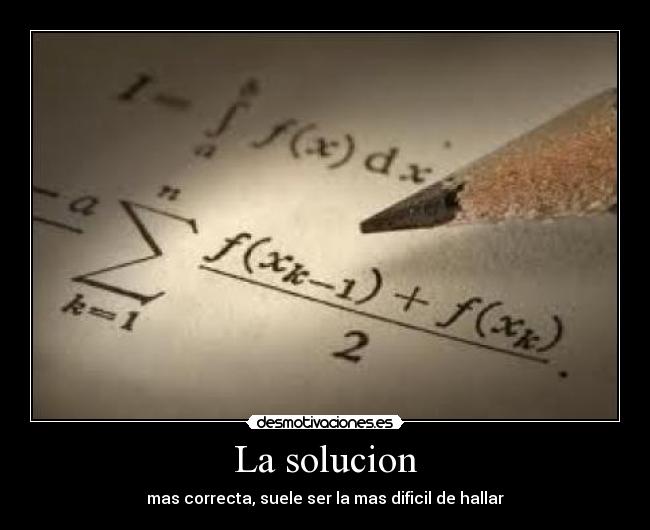 La solucion -