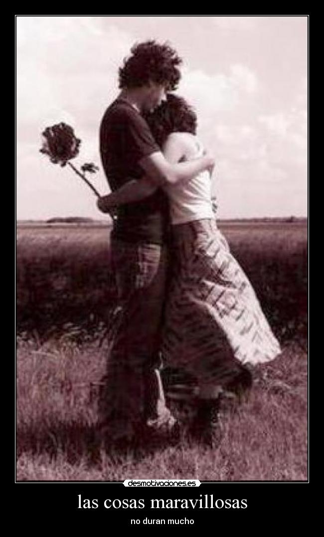 las cosas maravillosas - no duran mucho