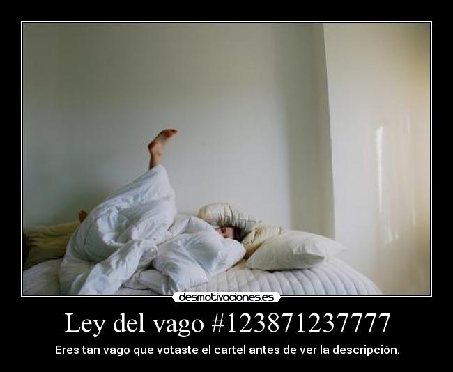 Ley del vago #123871237777 -