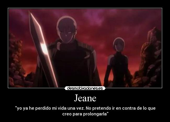carteles claymore jeane personas dignas admiracion desmotivaciones