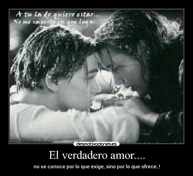 El verdadero amor.... - 