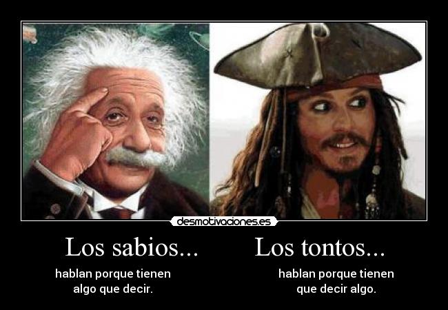 carteles albert einstein jack sparrow mala dupla desmotivaciones