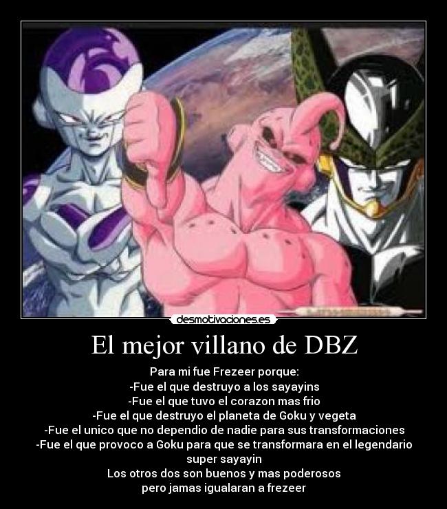 El mejor villano de DBZ -
