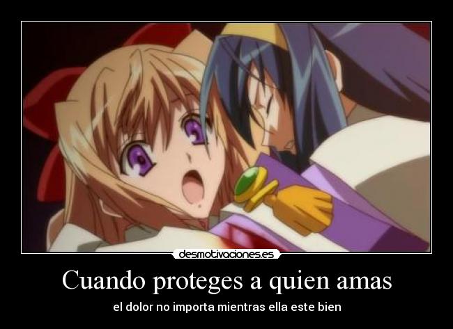 Cuando proteges a quien amas -