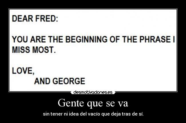 Gente que se va - 