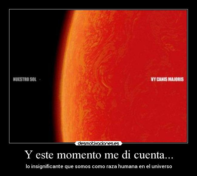 Y este momento me di cuenta... -