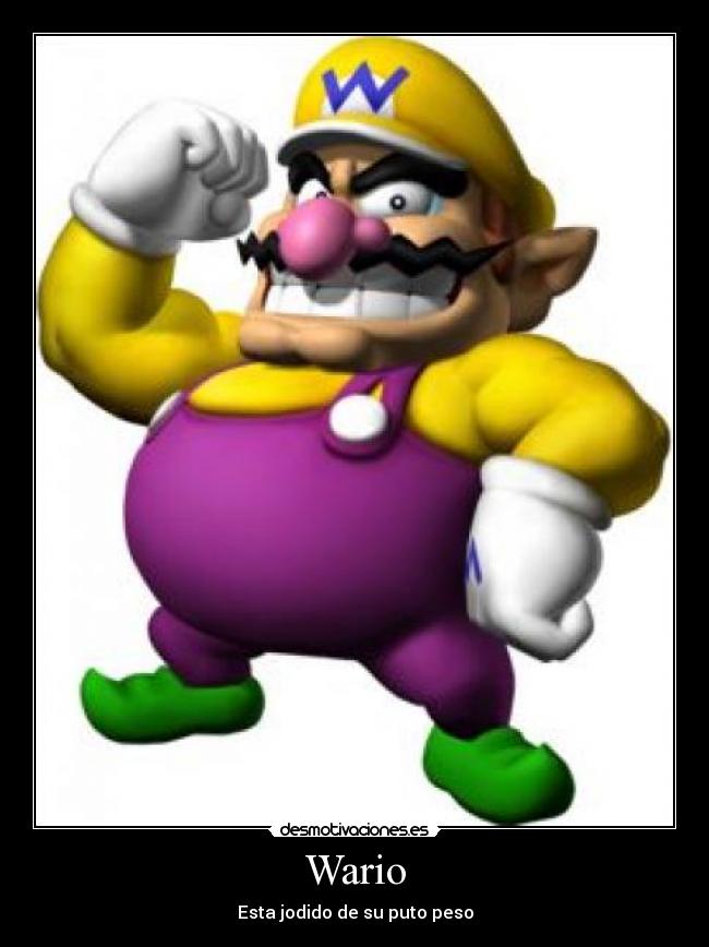 carteles wario mario bros desmotivaciones