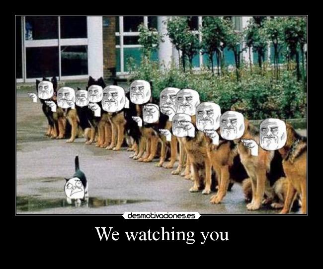 We watching you -
