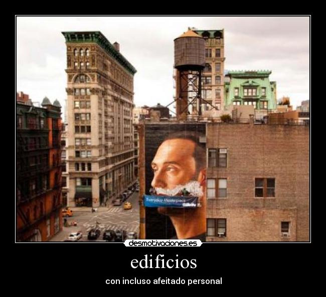 edificios - con incluso afeitado personal