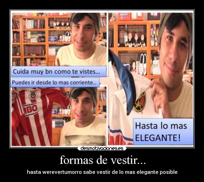 formas de vestir... -