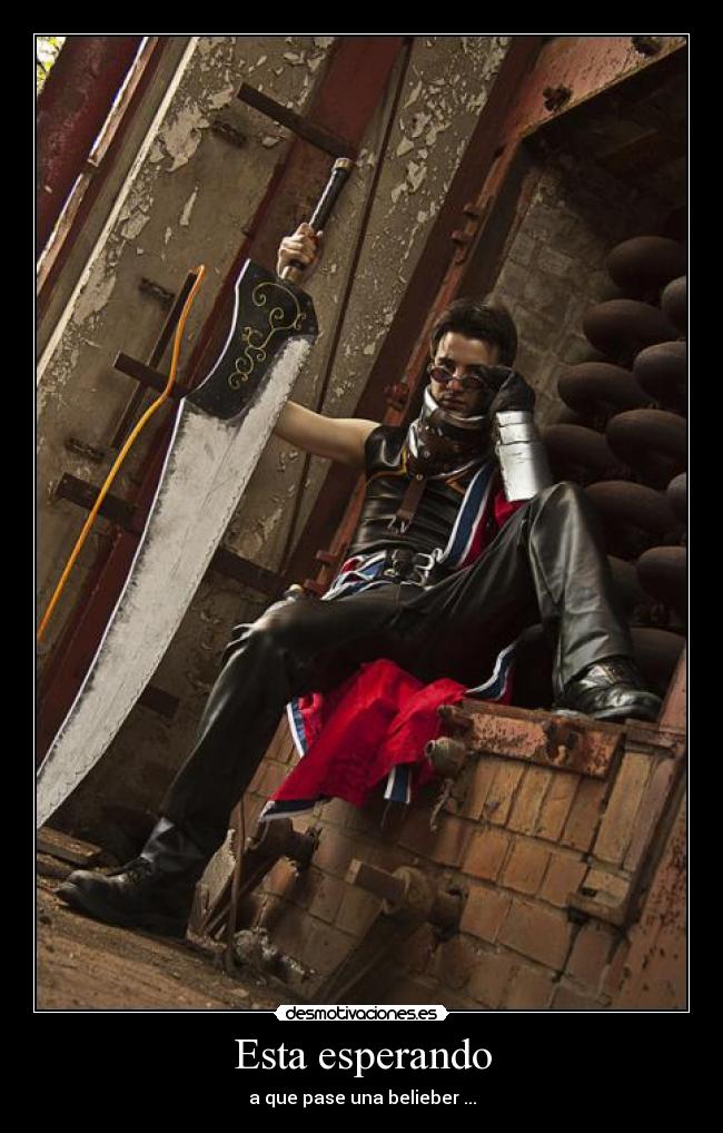 Esta esperando - a que pase una belieber ...