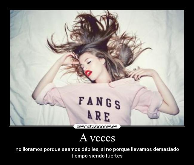A veces -