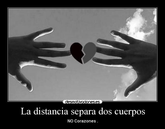 La distancia separa dos cuerpos -