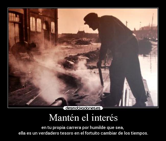 Mantén el interés -