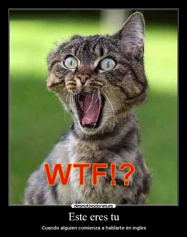 Este eres tu - Cuando alguien comienza a hablarte en ingles