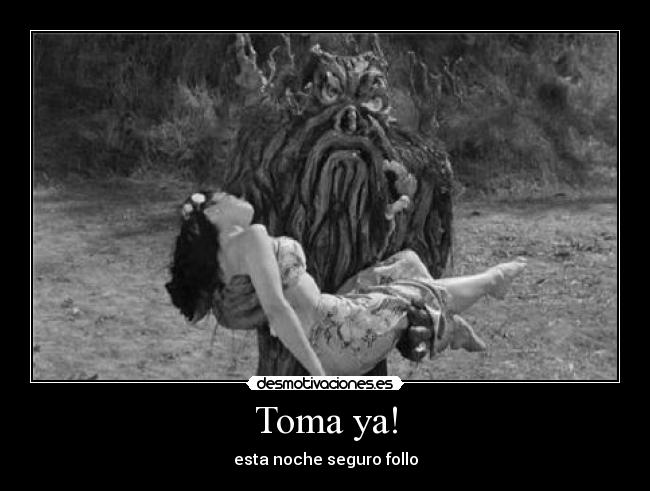 Toma ya! - esta noche seguro follo
