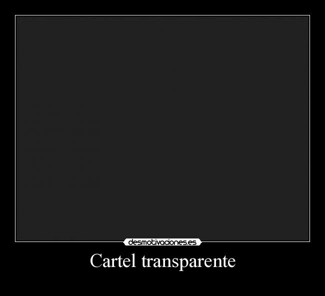 Cartel transparente - 