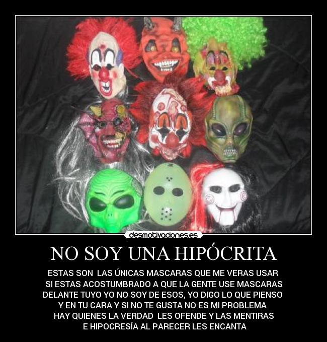 NO SOY UNA HIPÓCRITA - 