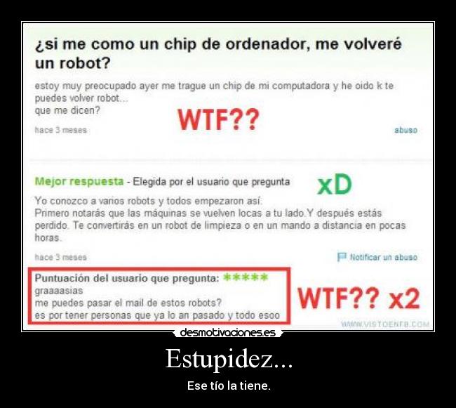 Estupidez... - 