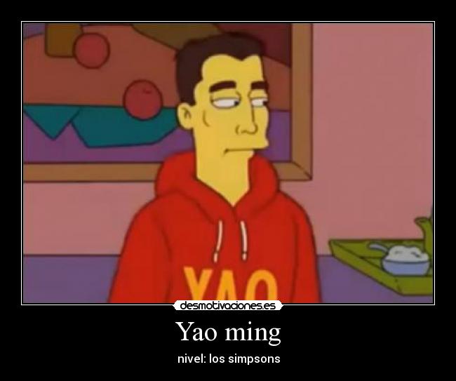 Yao ming - nivel: los simpsons