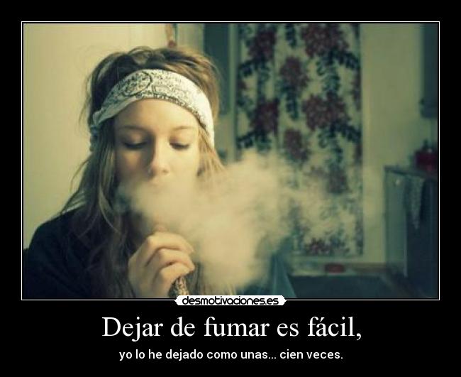 Dejar fumar por medio de los especialistas