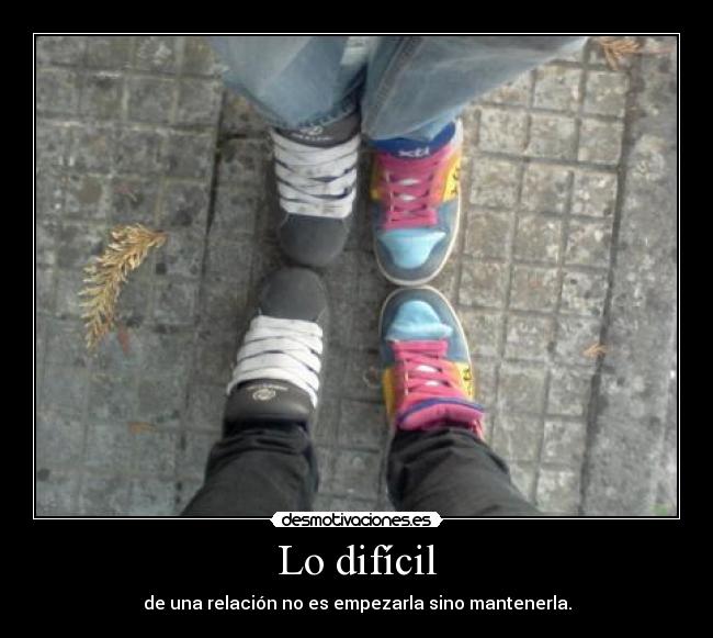 Lo difícil - 