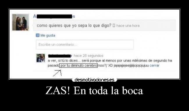 ZAS! En toda la boca -