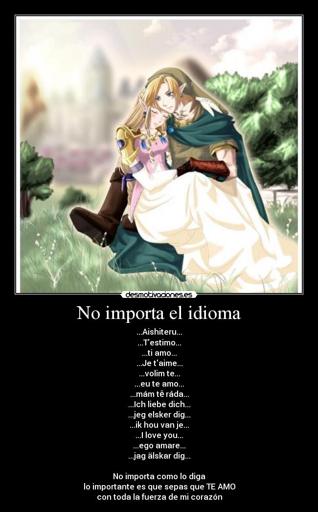 No importa el idioma -