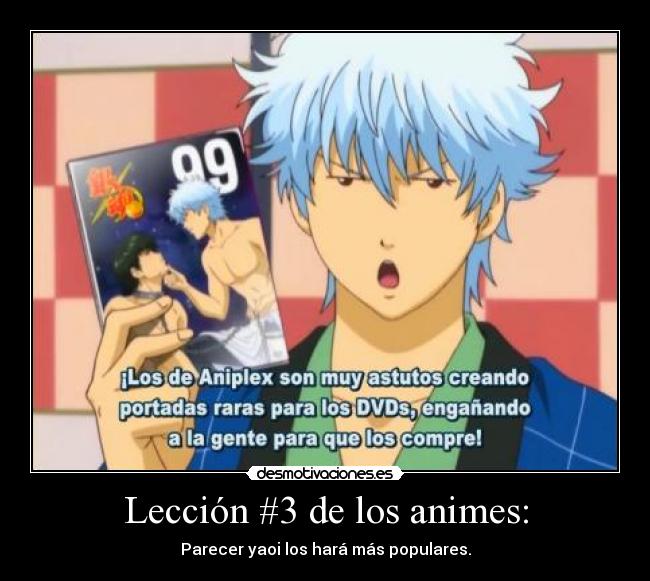 carteles gintama anime yaoi desmotivaciones