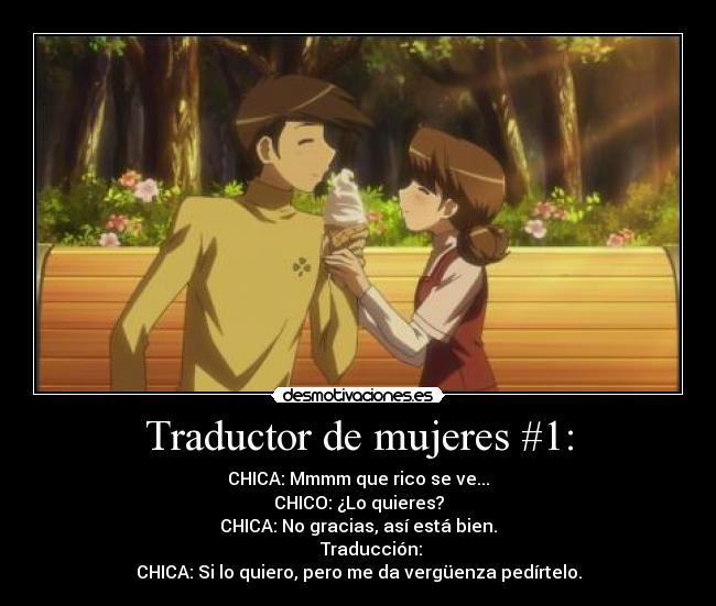 carteles idioma mujeres hombres desmotivaciones