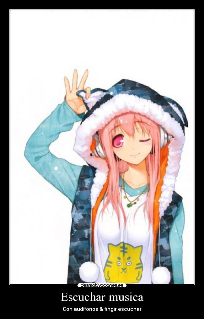 Escuchar musica - Con audífonos & fingir escuchar