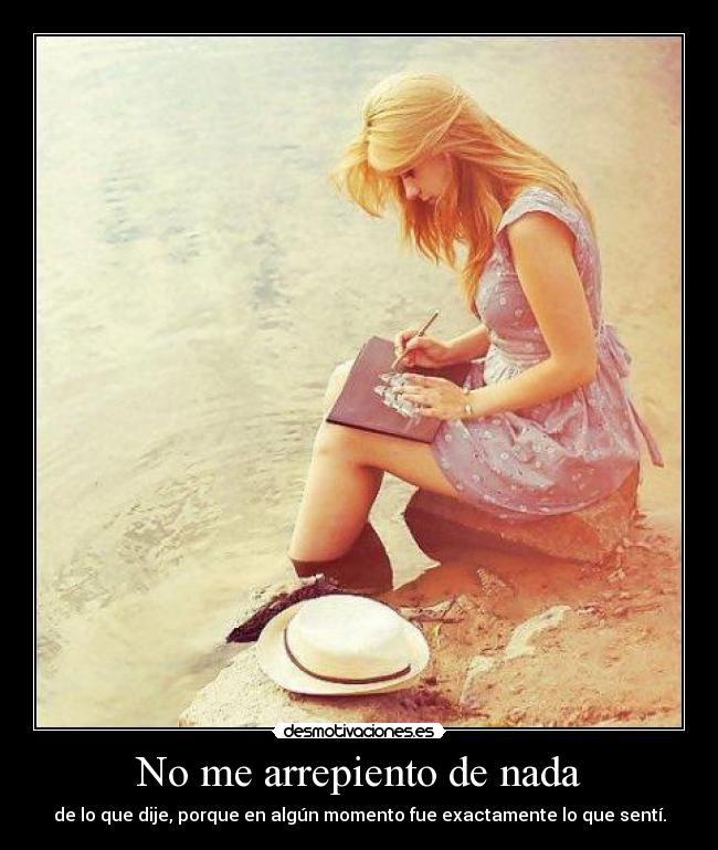 No me arrepiento de nada - 