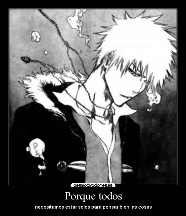 carteles bleach ichigo desmotivaciones