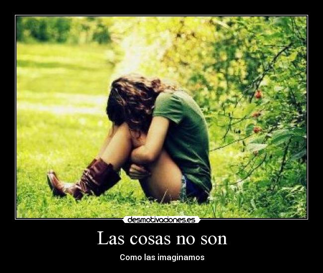 Las cosas no son - Como las imaginamos