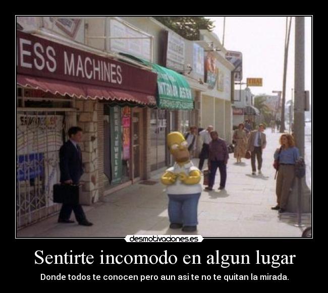 Sentirte incomodo en algun lugar - 