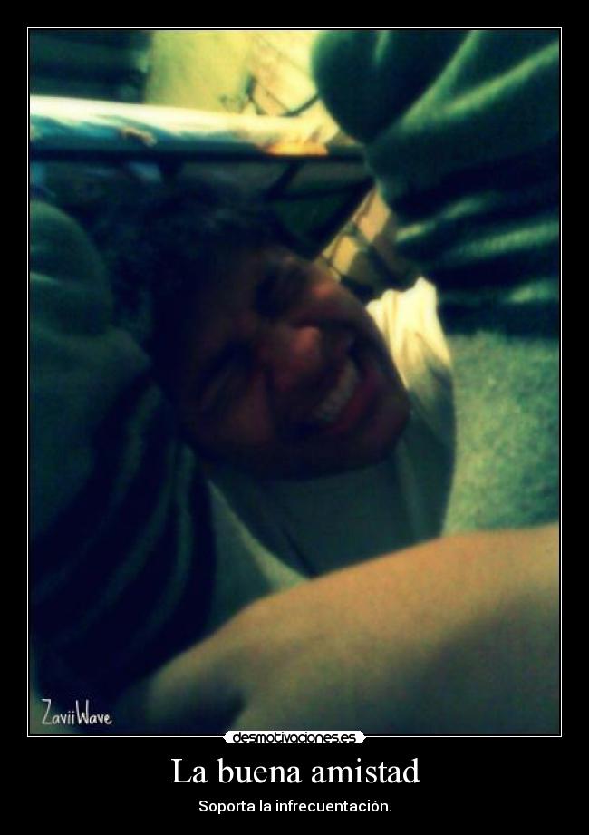 La buena amistad - Soporta la infrecuentación.