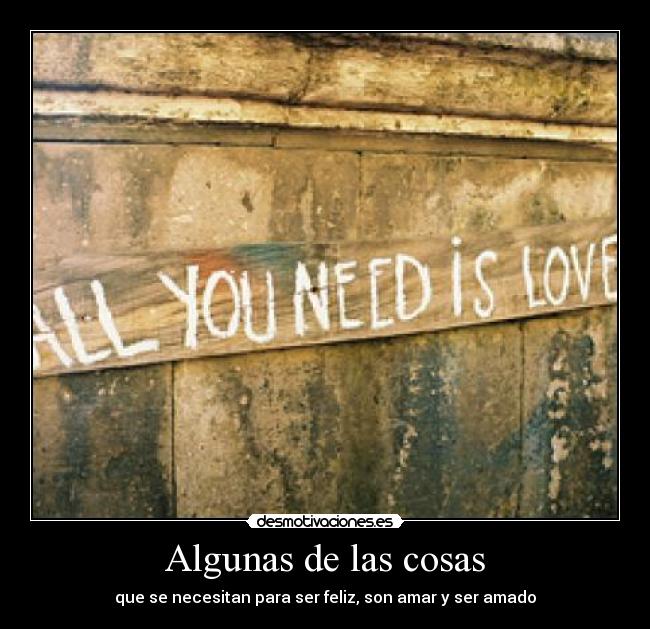 Algunas de las cosas -