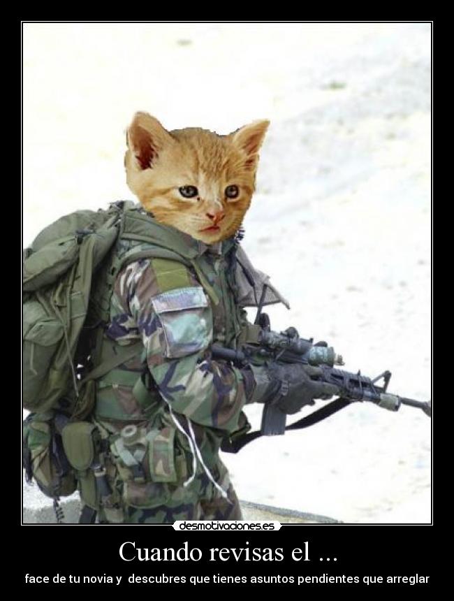 Cuando revisas el ... - face de tu novia y descubres que tienes asuntos pendientes que arreglar