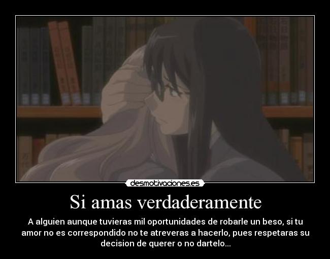 carteles yuri anime amor beso desmotivaciones