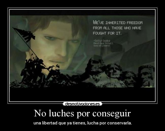 No luches por conseguir -