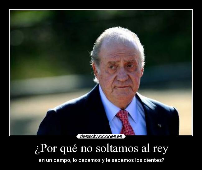 ¿Por qué no soltamos al rey - en un campo, lo cazamos y le sacamos los dientes?