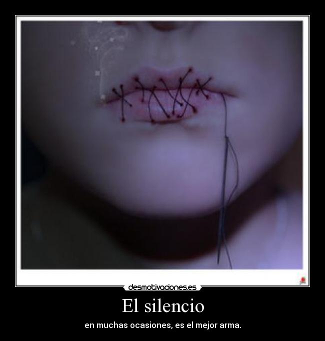 carteles silencio guardar silencio desmotivaciones