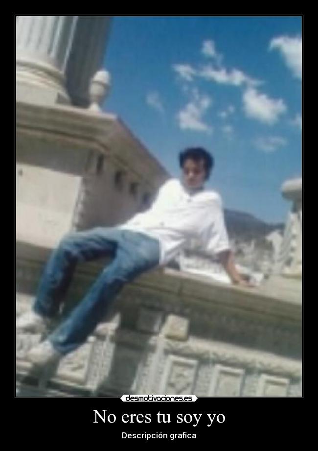 No eres tu soy yo - Descripción grafica