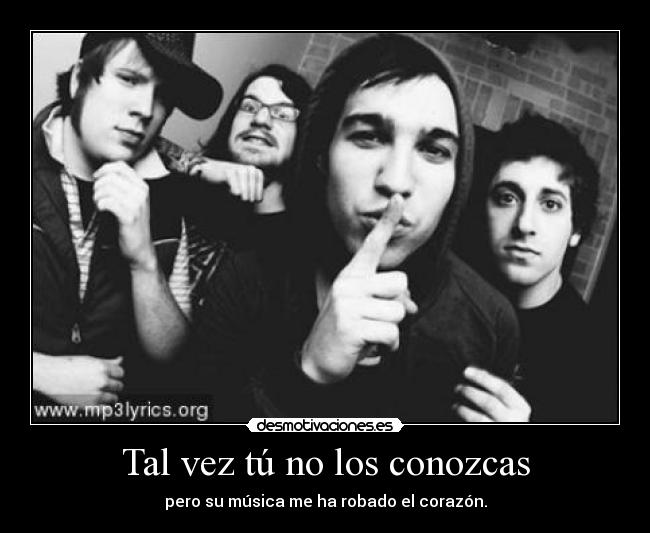 carteles fall out boy pete wentz patrick stump stumph andy hurley joe trohman falloutboy desmotivaciones