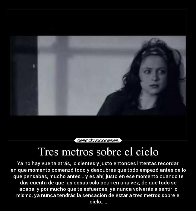 Tres metros sobre el cielo -