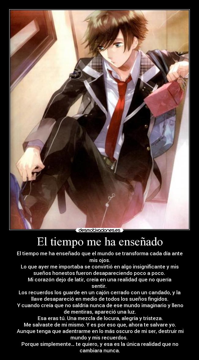 El tiempo me ha enseñado -