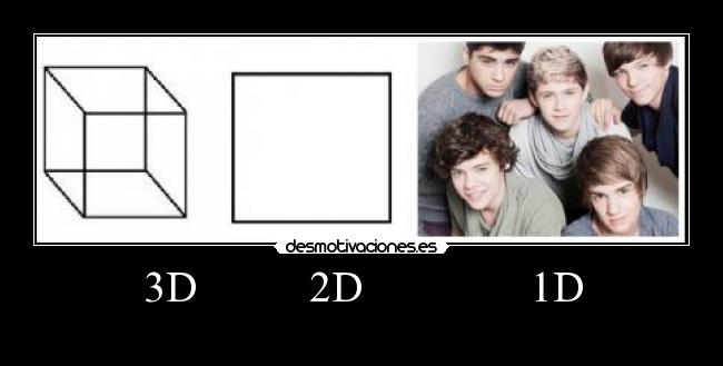 3D          2D               1D - 